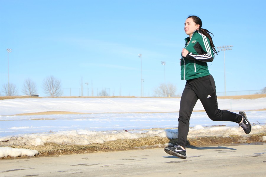 Girls track rising star Rachel Hoeft