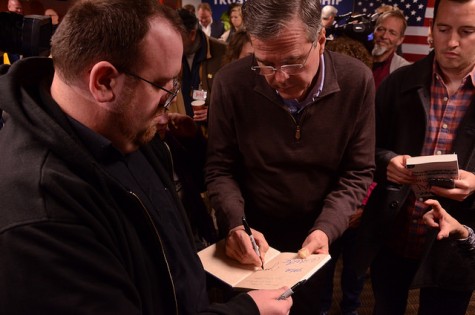Bush on defense at Coralville event