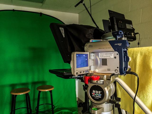 Camera equipment will be used in the advisory show and is open to students. Photo by Nick Pryor.