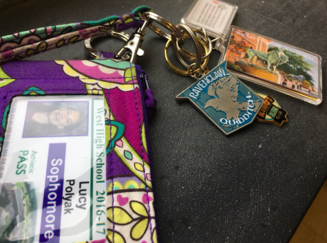 Lucy Polyak '19 has a keychain which consists of many good memories.