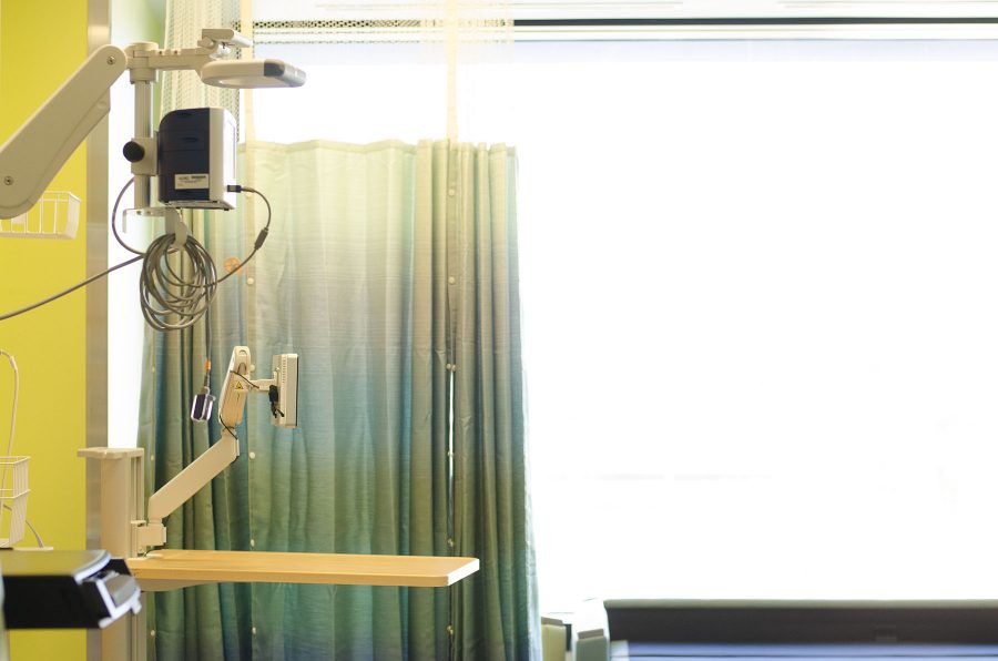 This is an example of one of the rooms for patients in the new children