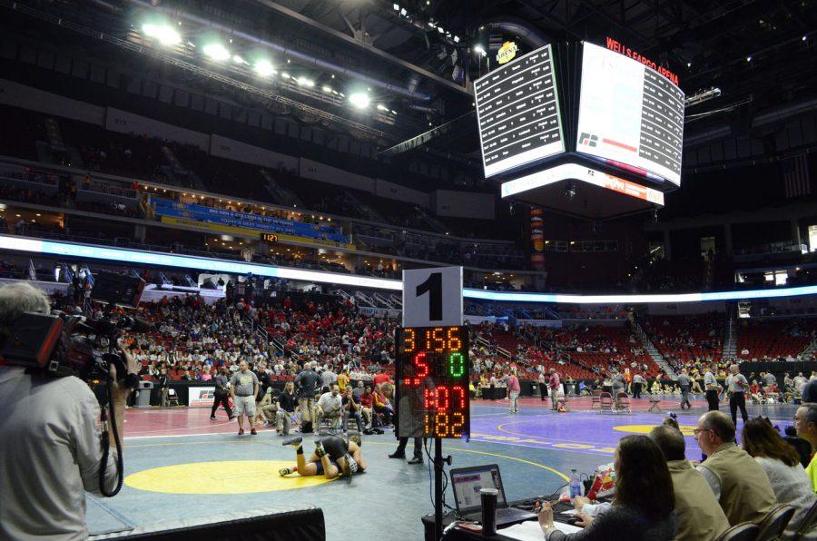 The 2017 Iowa High School State Championships are underway at Wells Fargo Arena in Des Moines.