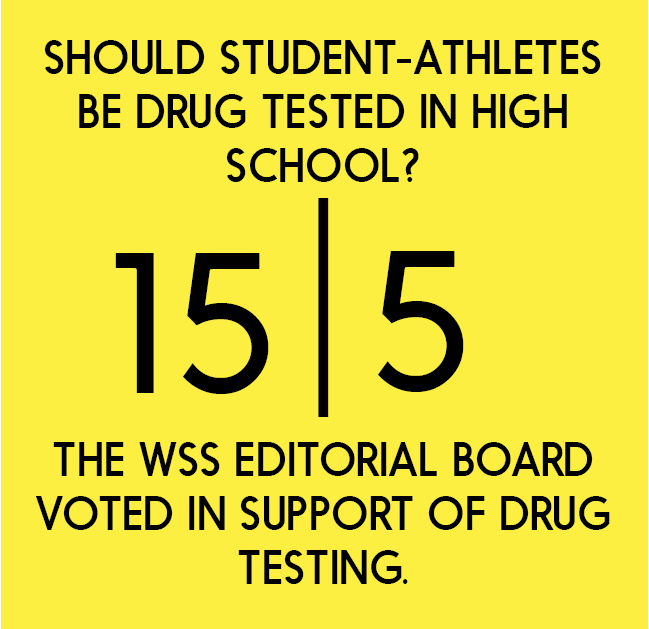 should high school athletes be drug tested