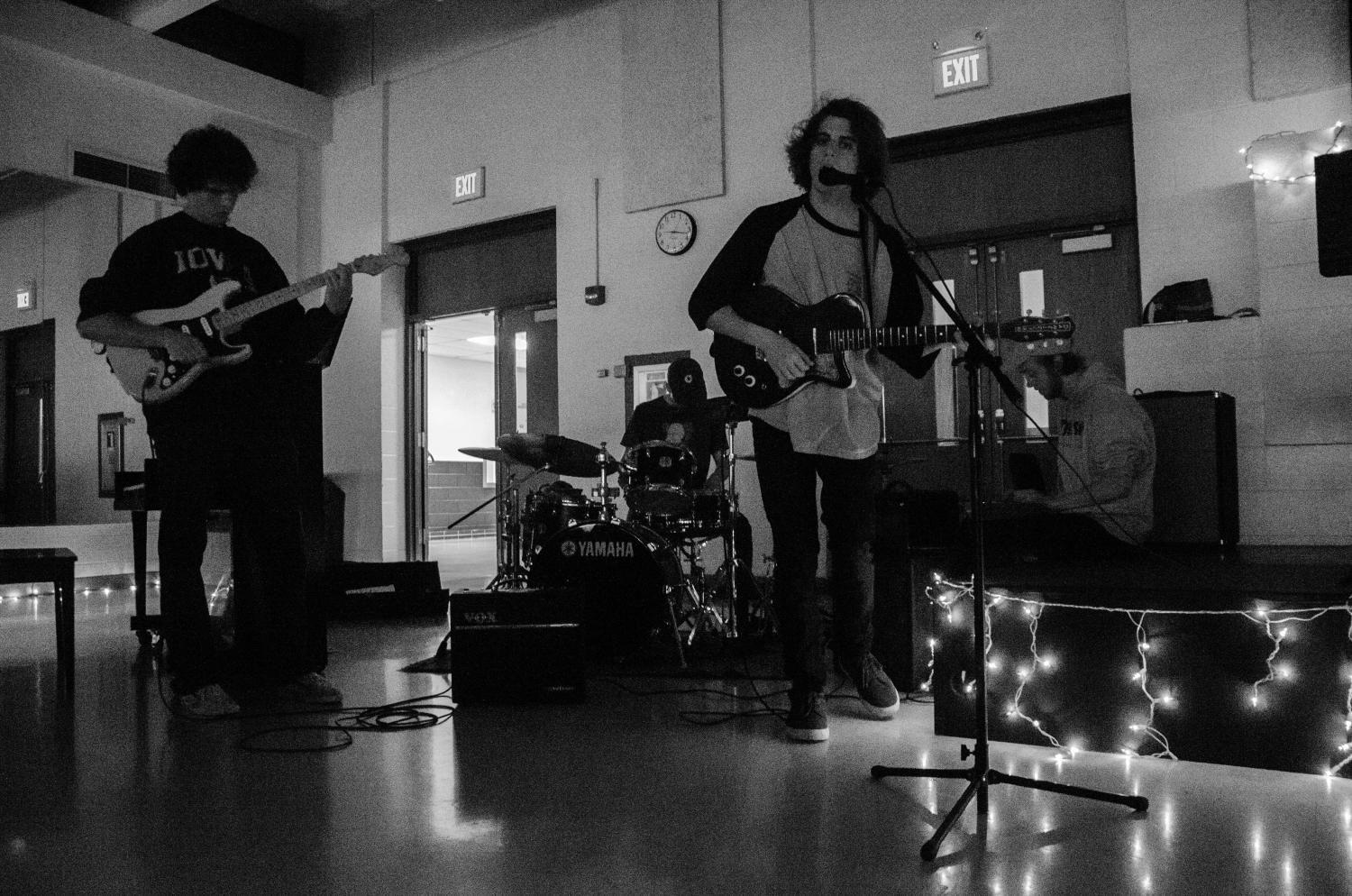 Album releasing band Hep Cat performs their song Drift, Space Out and Sweet for the fundraising Music Playathon held on May 20 in the West High Cafeteria.  