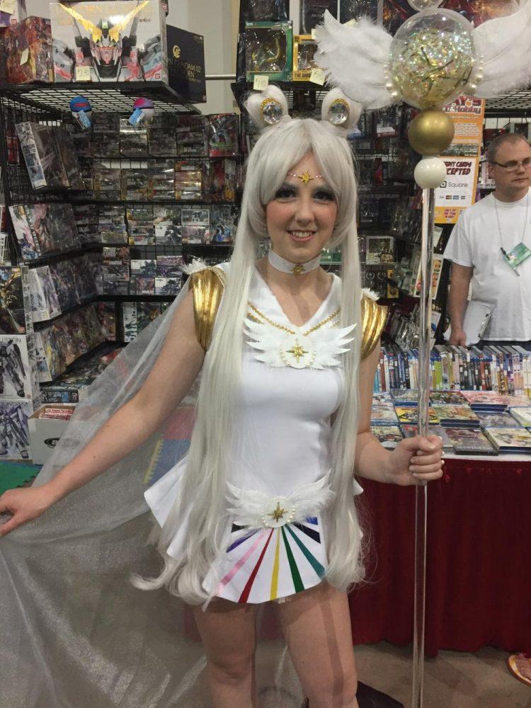 An attendee at AnimeIowa 2017 wears a Sailor Moon cosplay Jul. 29, 2017. (Luke Reynolds)