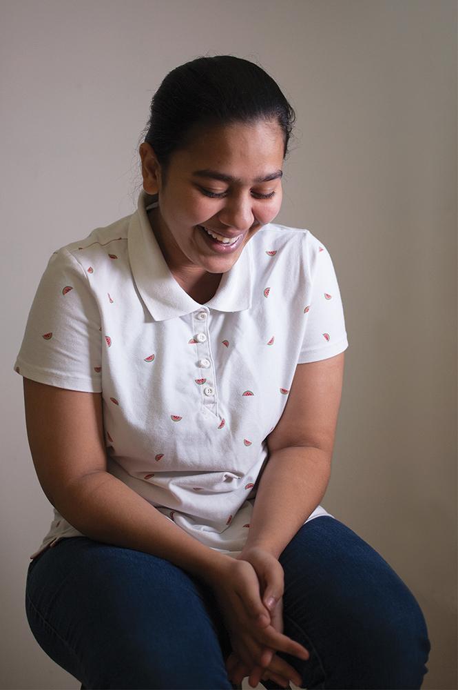 Despite Nidhi Patel's initial struggles with adapting to the new language and culture of the United States, she remains steadfast in her pursuit of a better education.