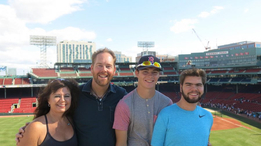 In summer 2016 the Crowleys took a trip to Boston and New York. This is their first time in Fenway Park to see a game.