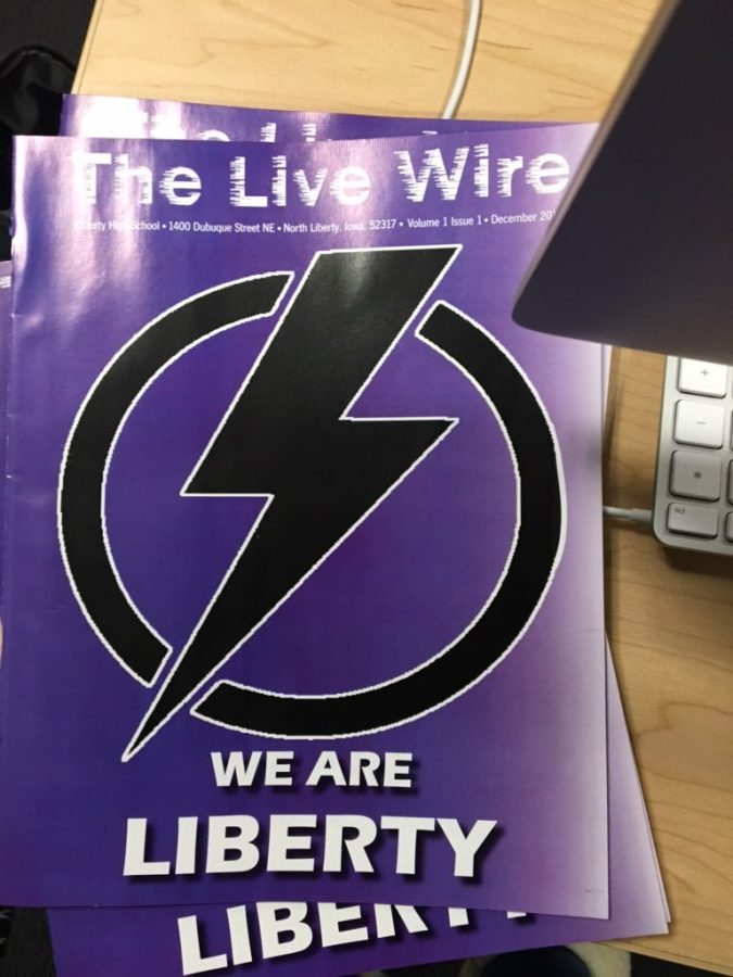 The cover of the first volume and issue of the The Live Wire. 