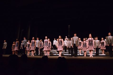 The varsity show choir, Good Time Company, performed a series of songs at Hancher on Dec. 9.