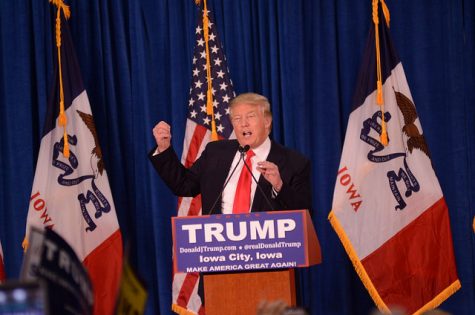 Trump spoke at a rally in 2016 in Cedar Rapids. 