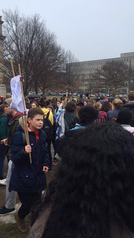 From 12-18 years old, students came to speak out against the lack of gun control on Feb. 19 in downtown Iowa City. 