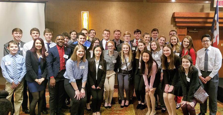 Many West High students traveled to Des Moines to compete in the State Leadership Conference.
Photo courtesy of Abbie Weipert.