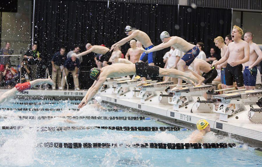 West High competed in the state swimming meet on February 10, with swimmers from 36 different schools competing.