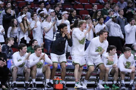 The team reacts as West gains more points to their lead on Thursday, March 8.