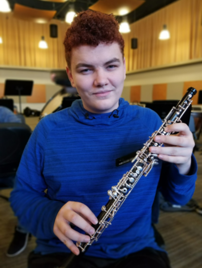 I started with clarinet and I switched to oboe .. late eighth grade. I saw [the oboe] on a BuzzFeed video and I just thought it was really exotic and thought it would be interesting to play. -Luke Hackman 20