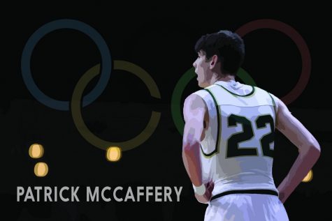 Patrick McCaffery 19 stands during the Iowa High School State Basketball Tournament on  