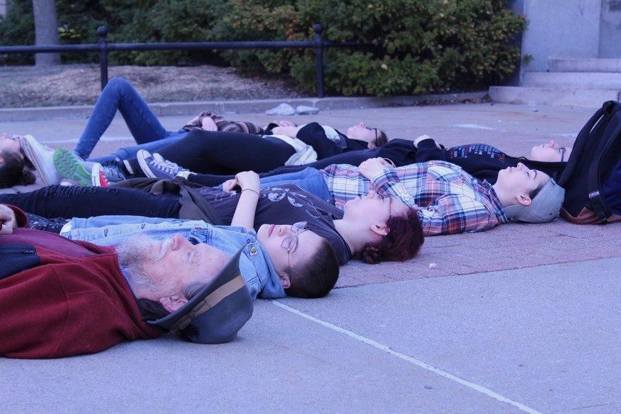 Protesters laid on the ground for six minutes and 20 seconds, the amount of time the Parkland shooter opened fire on the students of Marjory Stoneman Douglas High School.