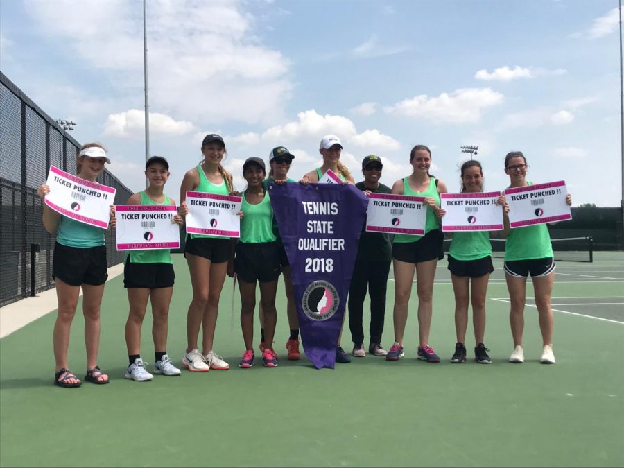 West High girls tennis advances to the final four at state
