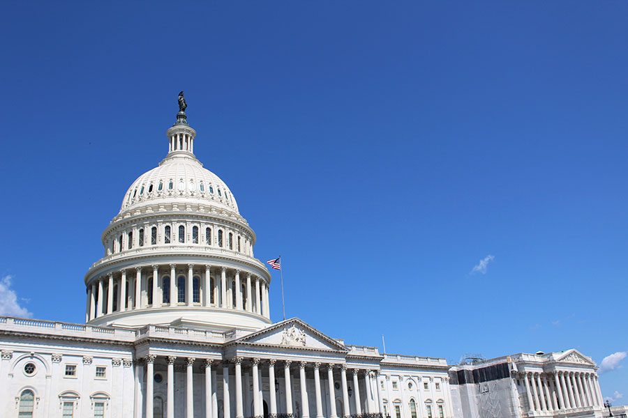 The U.S. Capitol building, located in Washington D.C.