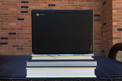 With the addition of Chromebooks, the district has been in transition between print and online textbooks.