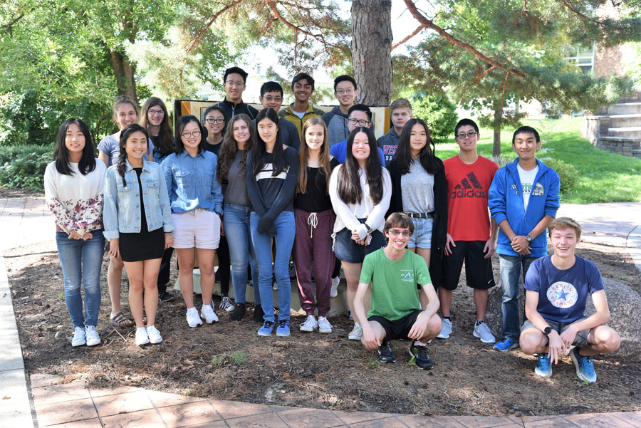 Pictured West High Students (Row 1) Grace Wang, Jenna Wang, Crystal Kim, Jillian Baker, Lily Meng, Emma Gehlbach, Lydia Guo, Sophia Chen, Yangtian Shangguan, Charles Zheng, Daniel Stewart, William Conrad; (Row 2) Deniz Ince, Robbie Frerichs, Rachel Ding, Hang Sun, Steven Yuan, Carson Baldes; (Row 3) George Liu, Zachary Chackalackal and Ethan Chen.