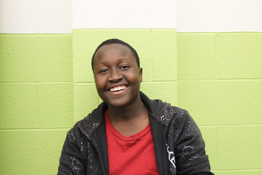 Abdul Turay '20 smiles for a photo.