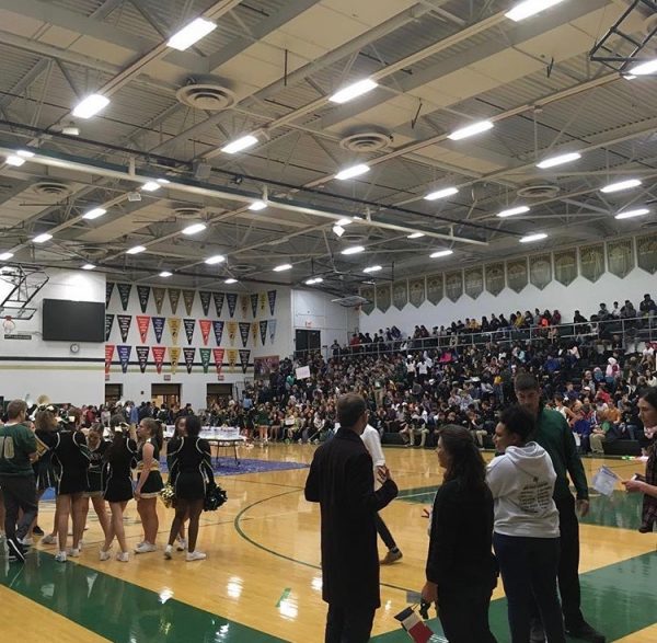 West High school held their first annual Trojan March on October 12 before the spirit assembly in the new gym.