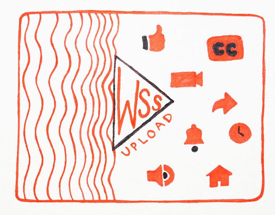 WSS Upload graphic icon, created by Sidney Kiersch. 