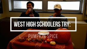 West Side Story staffers try pumpkin spice biscotti. 
