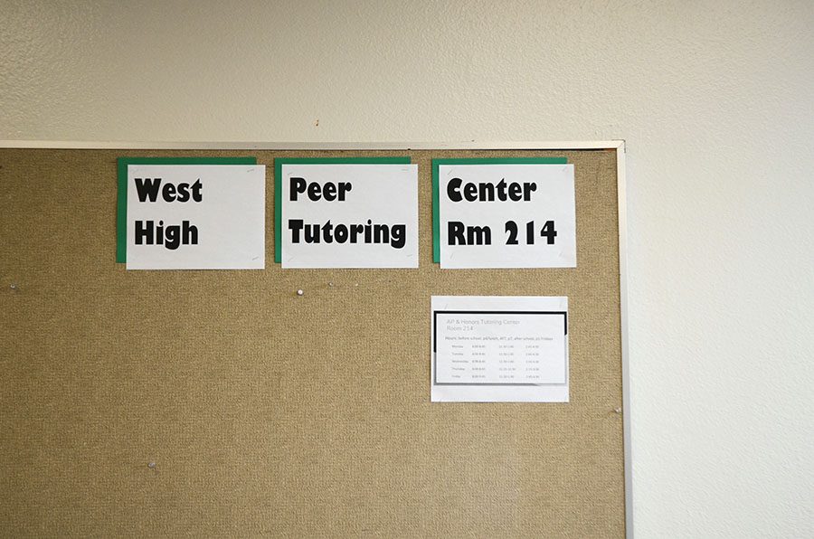 Originally the tutoring center was open to only AP and honors students, but now it is open to all students.