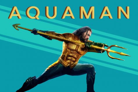 Aquaman (Jason Momoa) wields the trident of Atlan.