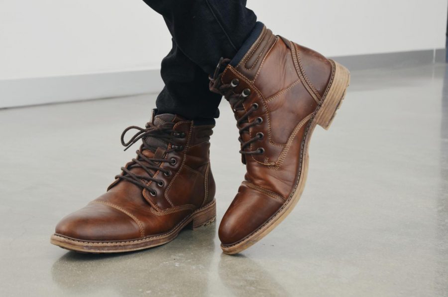 Faux leather boots from Kohls