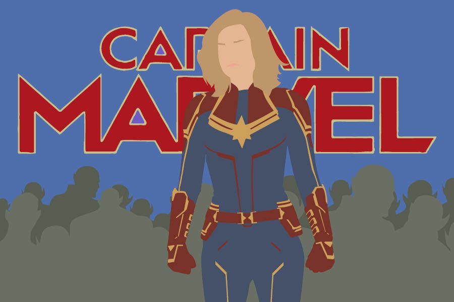 Captain Marvel (Brie Larson) stands tall against the growing Skrull threat.