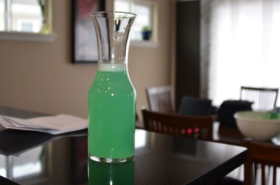 St. Patricks day lemonade is a three step and three ingredient simple recipe to serve as a refreshment for the holiday. 