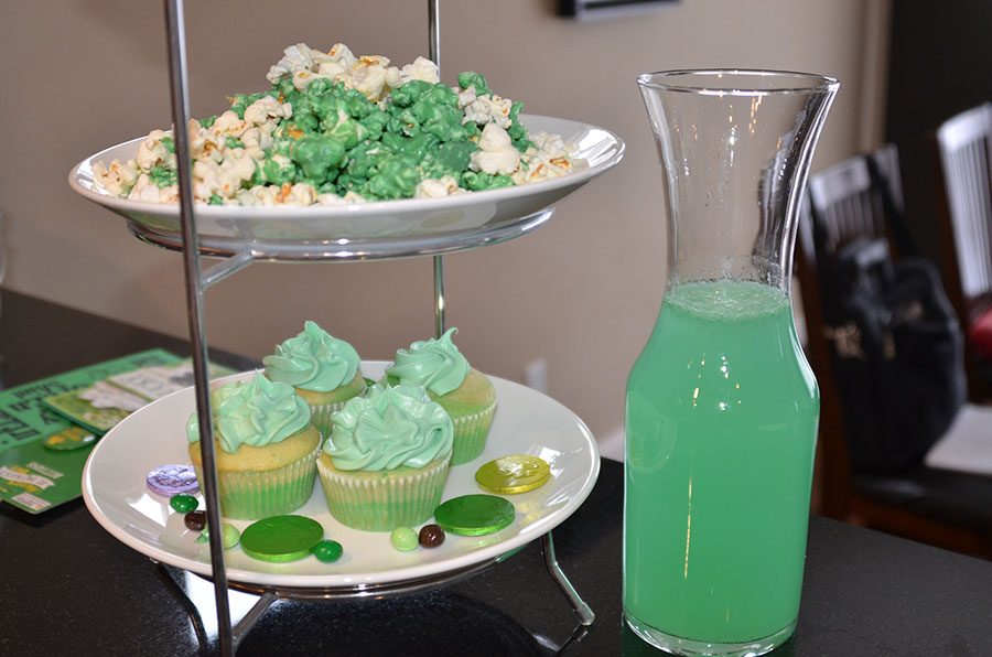 Displayed are three St. Patricks day recipes West Side Story made to celebrate the holiday.