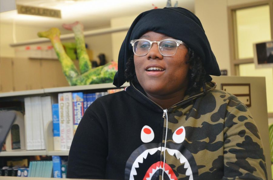 Tori Cooper 22, also known as Trappin Tori has taken her SoundCloud production to the next level by recording her music at the United Action for Youth music studio. 