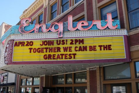 The Englert marquee on the day of the event.