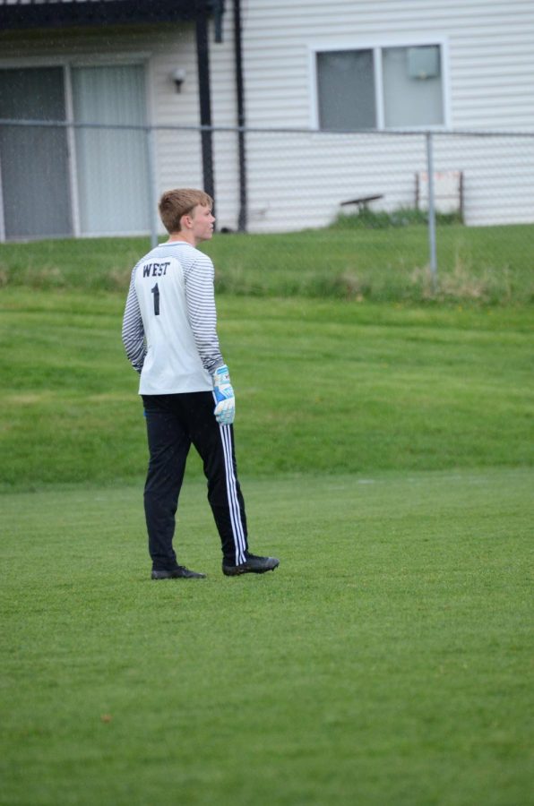 Grant Henderson '20, the goalie for the boy's varsity soccer team. 