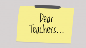 Dear teachers: from the class of 2019