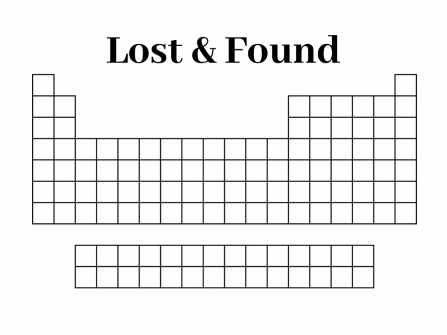 West Side Story has compiled a periodic table of items found in the Lost and Found.