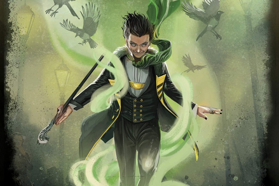 Cover art for Loki: Where Mischief Lies, a tale of how Loki came to become the God of Mischief.