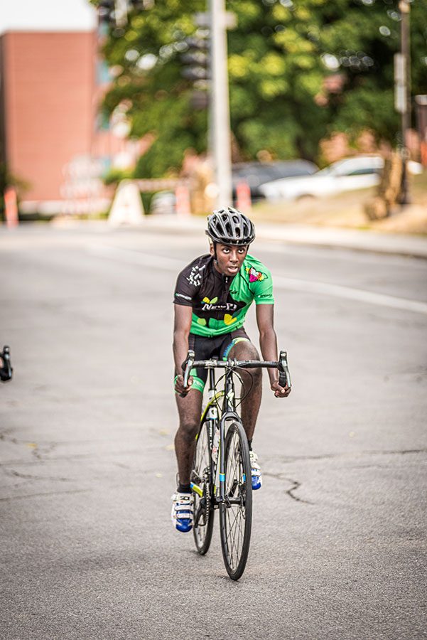 Victor Kariuki 20 became an ABC Iowa State Crit Champ with his determination.