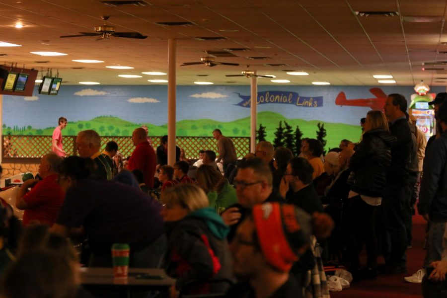 Crowds of friends and family filled the viewing area of Colonial Lanes on Nov. 26 against City High.