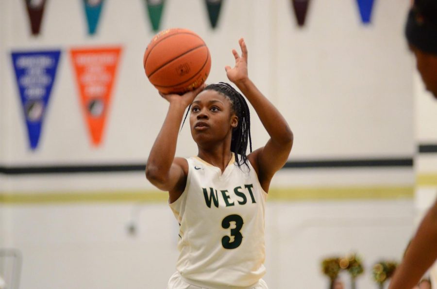 Matayia Tellis '21 takes a free throw shot after being fouled on Jan. 15.