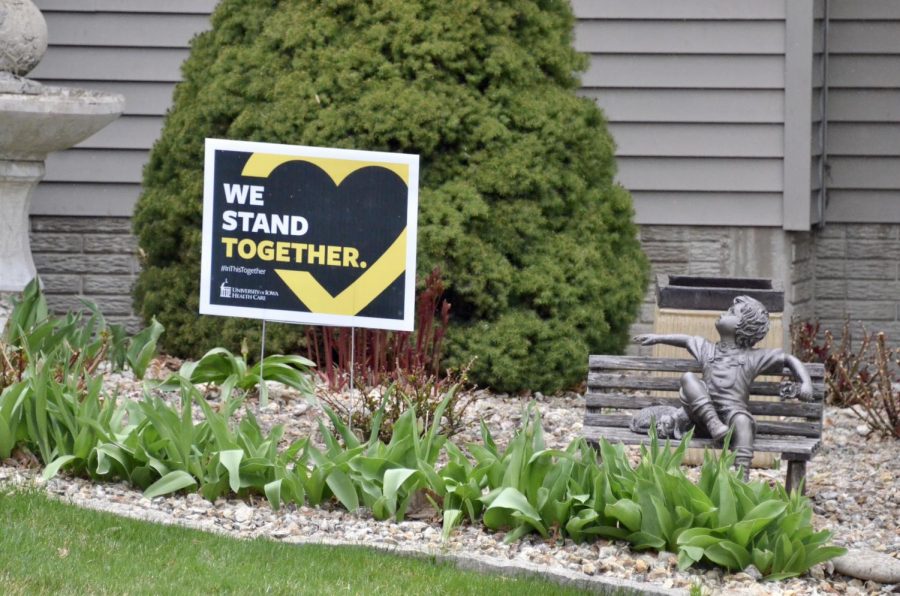 In recent events, the University of Iowa Hospitals and Clinics have been finding ways to show they care about their employees and patients. "We Stand Together" is the big phrase being thrown around Iowa City during this time.