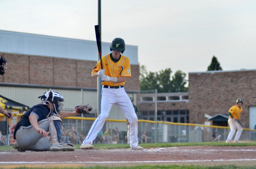 Matthew Cupp '20 up at bat while playing Xavier on Jun. 18.