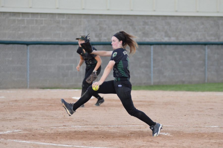 Eva Burbidge '20 pitched the whole night July 16. 