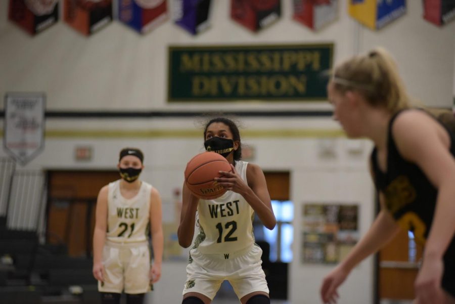 Meena Tate 23 shoots a free-throw after being fouled Jan. 2. 