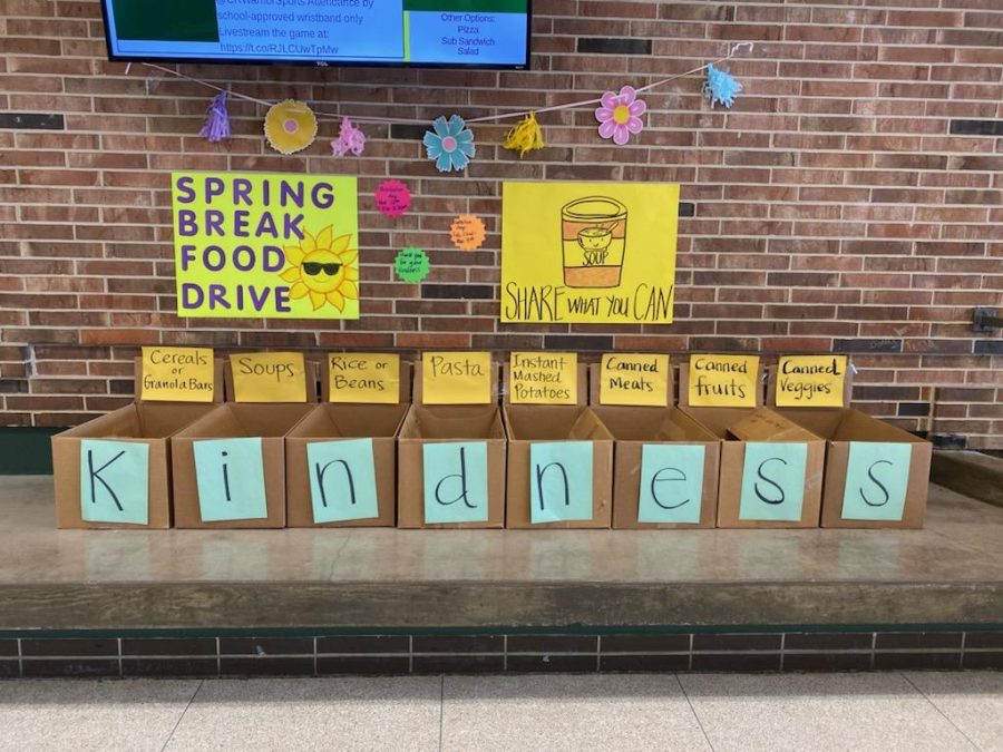 Donation boxes are located in the commons.