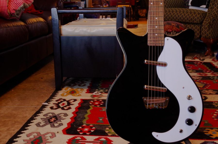 The Danelectro ‘59 reissue is a guitar that Gwen Watson bought at a used music store in Nashville.